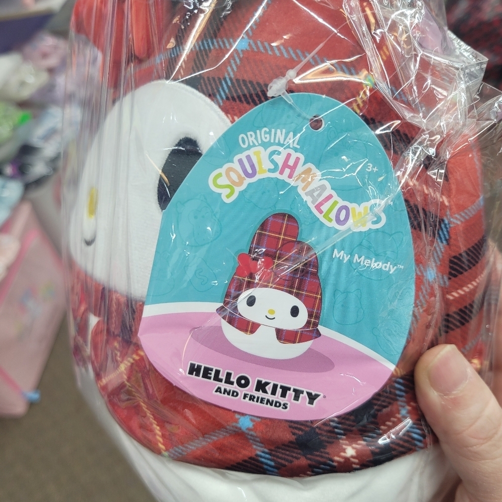 Brand New Sanrio Squishmallows My Melody Plush Toy Doll Red 10" - Picture 3 of 7